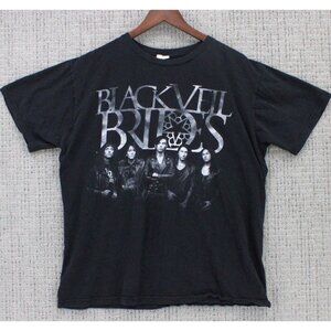 Vintage Bay Island Shirt Mens XL Black Black Veil Brids Graphic Emo Music Band